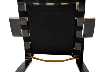 Mid-Century Modern Sculptural Plywood Lounge Chair, The Netherlands 1970s